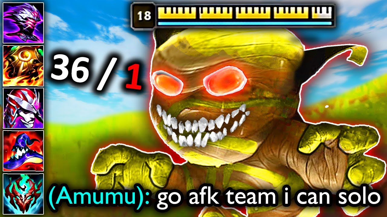AMUMU IS THE STRONGEST CHAMPION IN SEASON 13 (EASY 1v5)