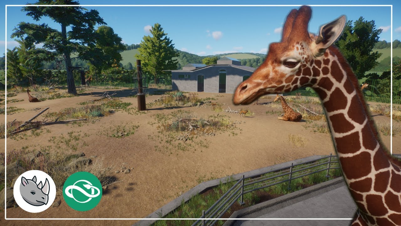 Giraffe habitat | One habitat wonder | Speed build | Planet zoo