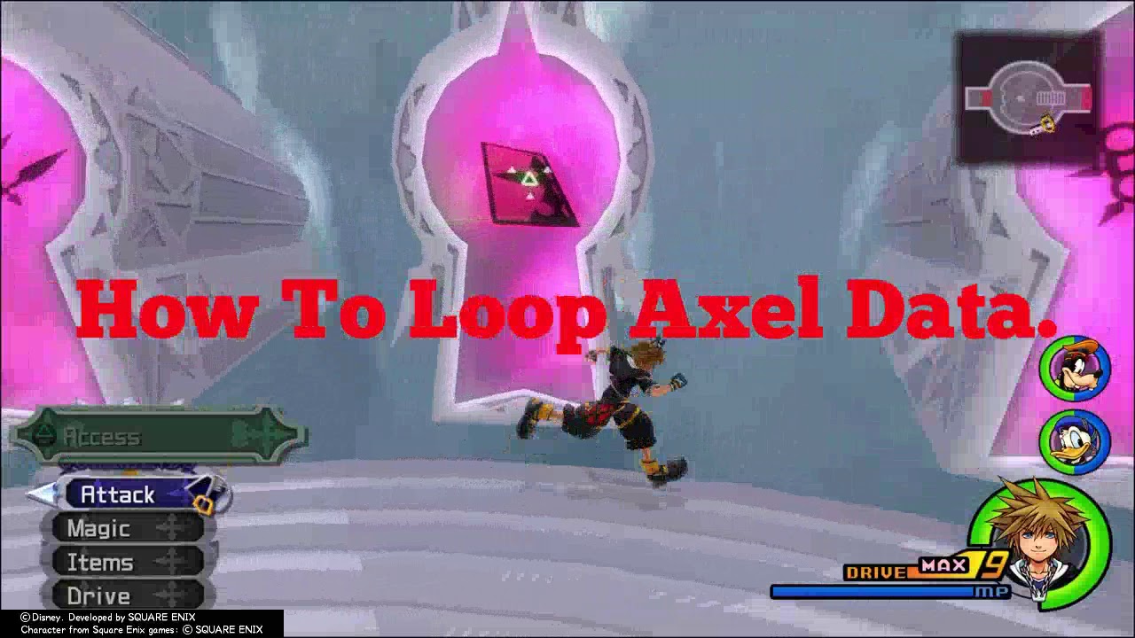 How To Beat Data Axel The Easiest Way in Kingdom Hearts 2.5