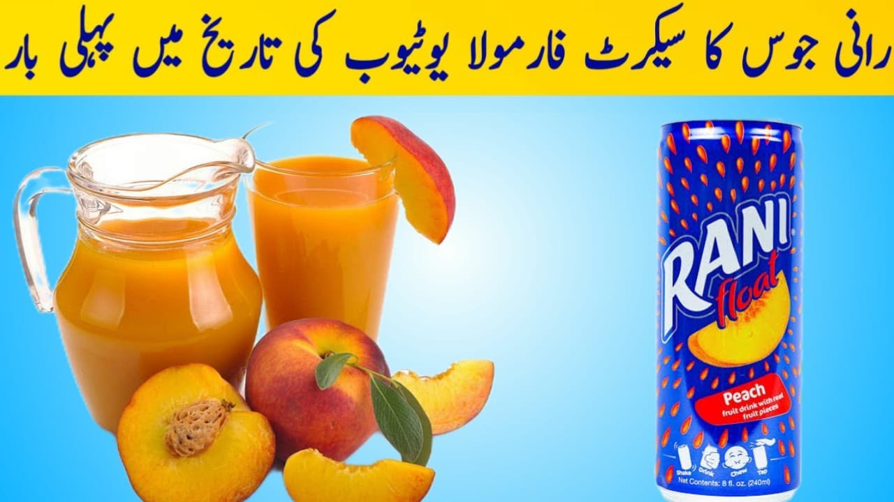 Commercial Rani Juice with CMC & Silver Mist | Peach Juice Recipe |