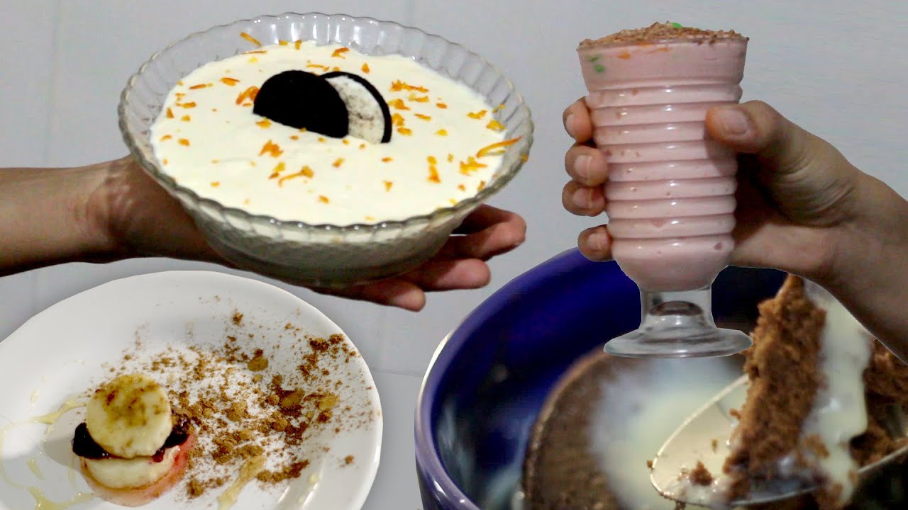 3 RECEITAS DOCES RÁPIDAS E FÁCEIS
