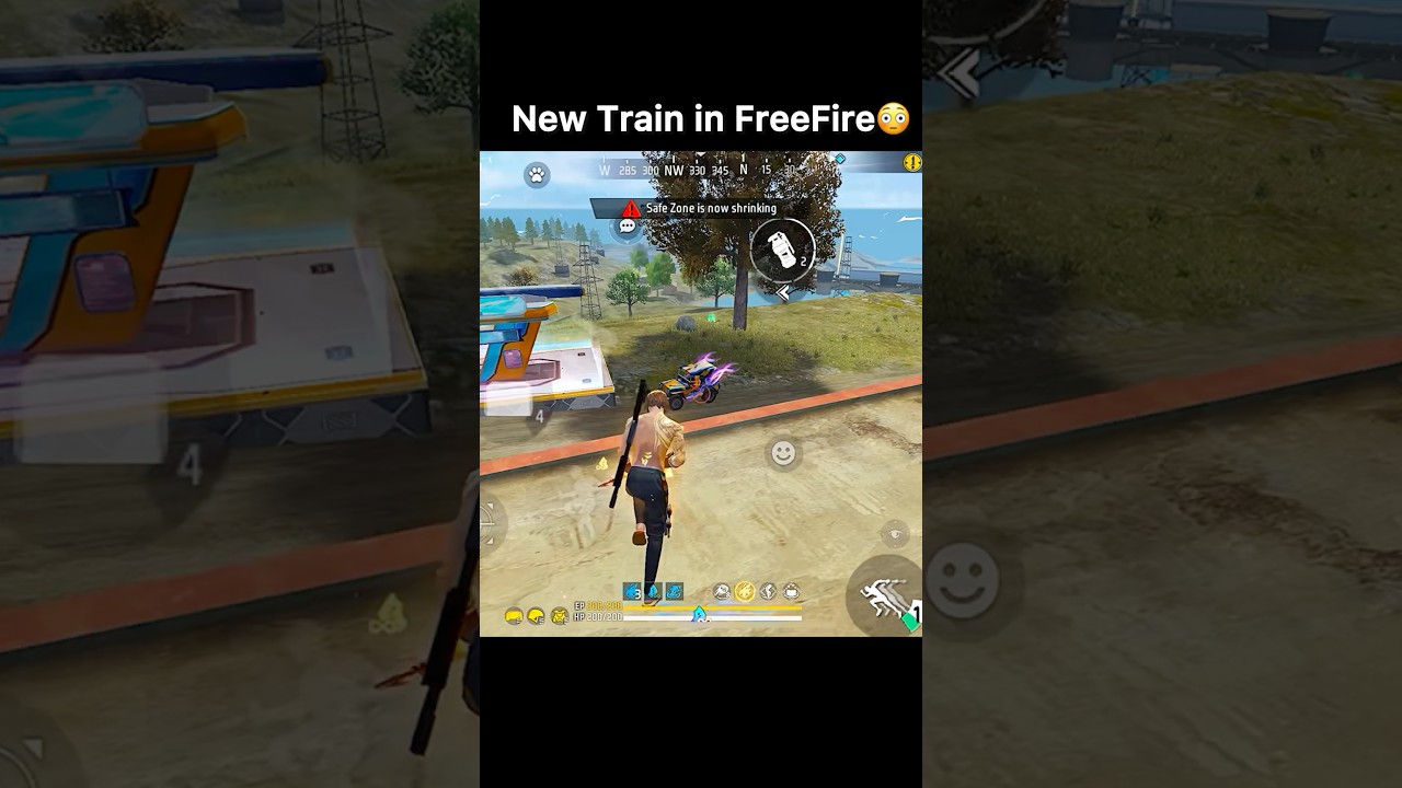 New Train in FreeFire 🚅😳 | Solo Vs Squad 🤖| #freefire #shorts #dmndheeraj