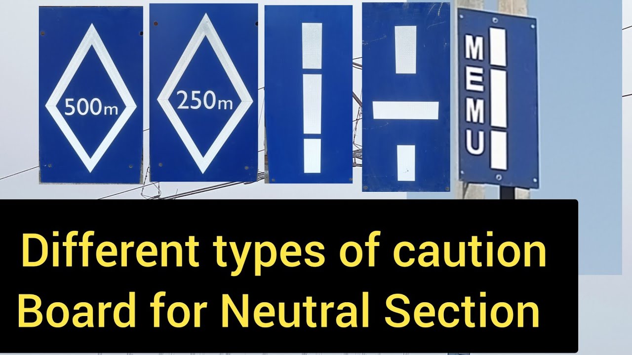 Caution Board for #Neutral_Section (NS) #PTFE #ptfe