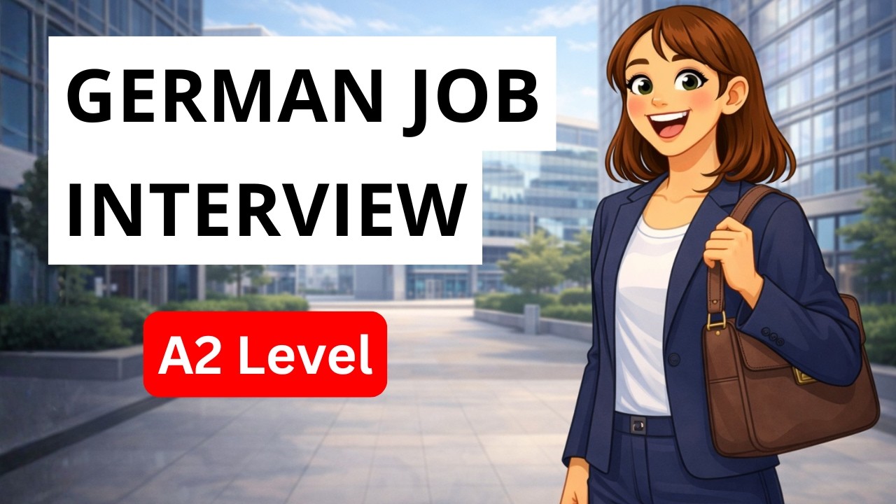 Job Interview in German | Realistic Dialogue for A2 Learners