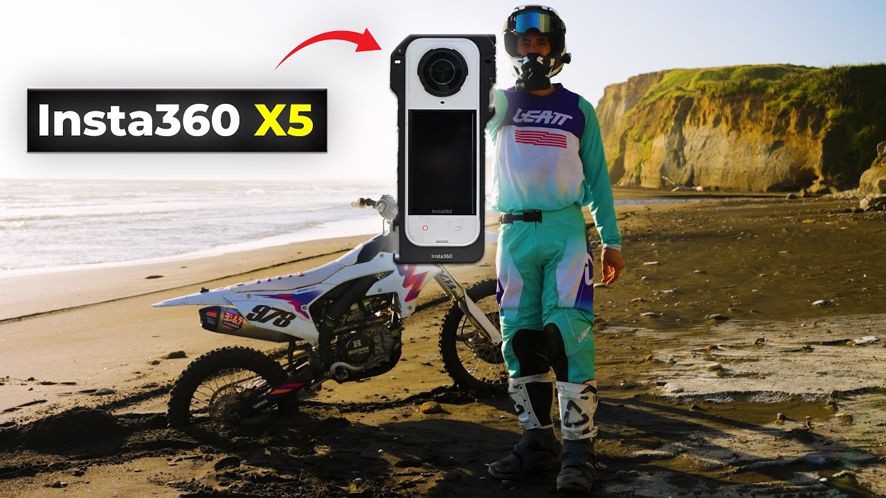 НОВАЯ ЛУЧШАЯ 360-градусная камера для мотоблоггинга? | Insta360 X5!!! (RAW ЗВУК) 8K