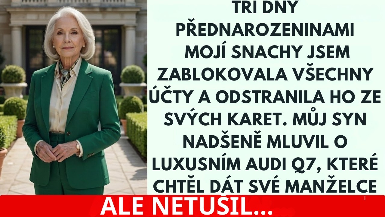 Tři dny před narozeninami mé snachy jsem odhalila děsivý plán svého vlastního syna.