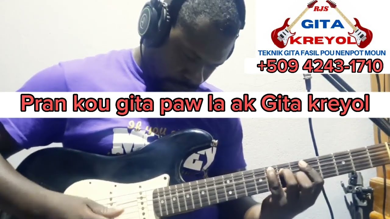 MEN KOMAN POU FÈ GITA PALE OLYE BÈBÈ AK GITA KREYOL...PRAN KOU PAW LA