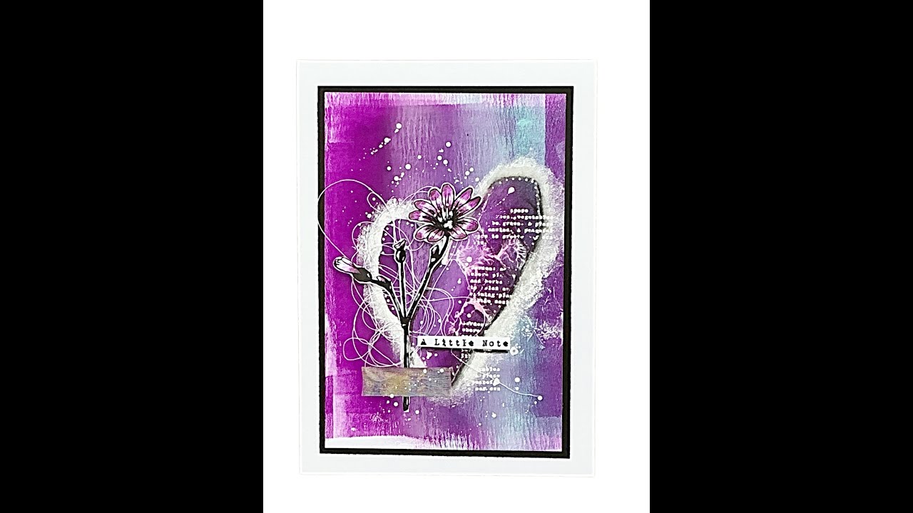 Открытка с использованием красок и раскрасок #tracyevansboutiquedesigns #stamping