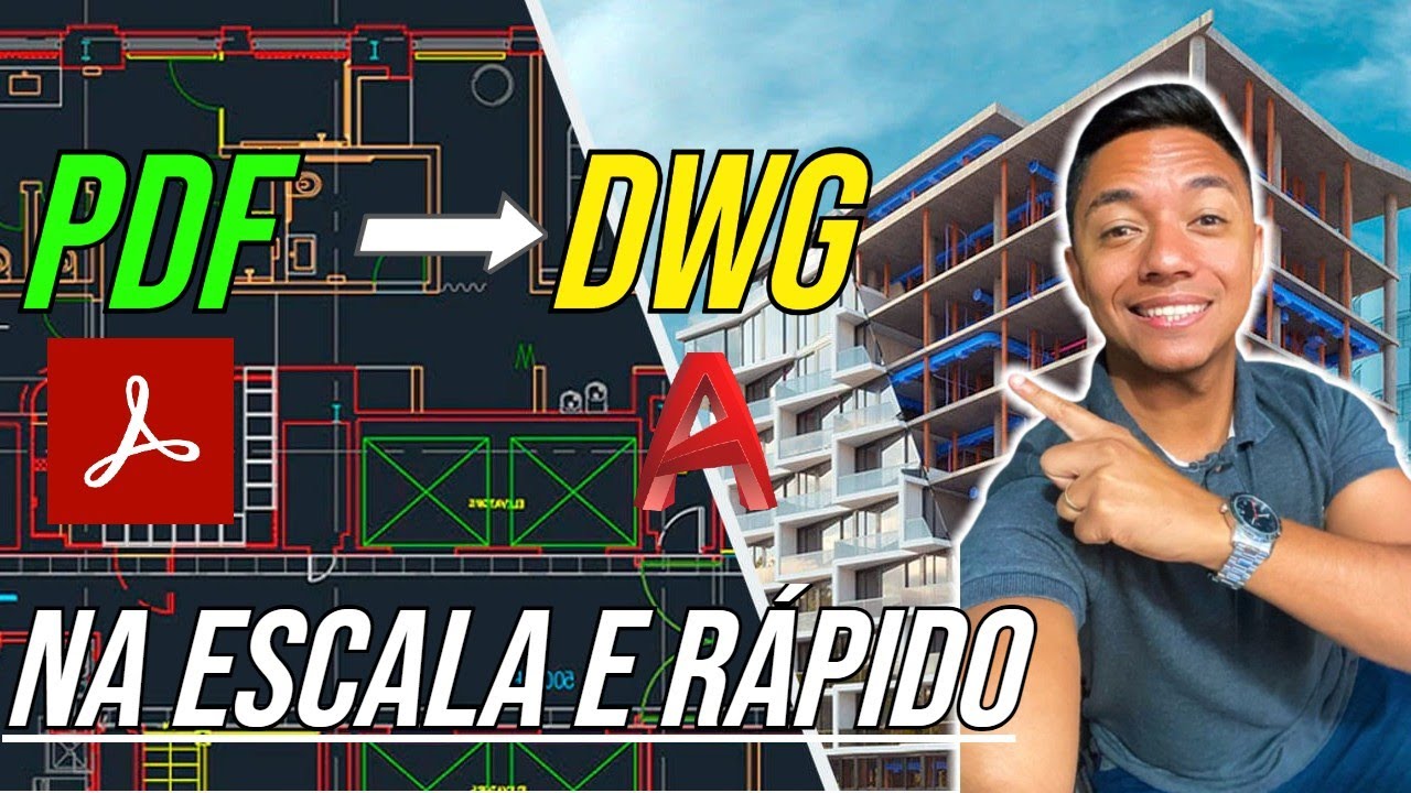 Como Converter PDF para DWG no AutoCAD (Na Escala Correta)
