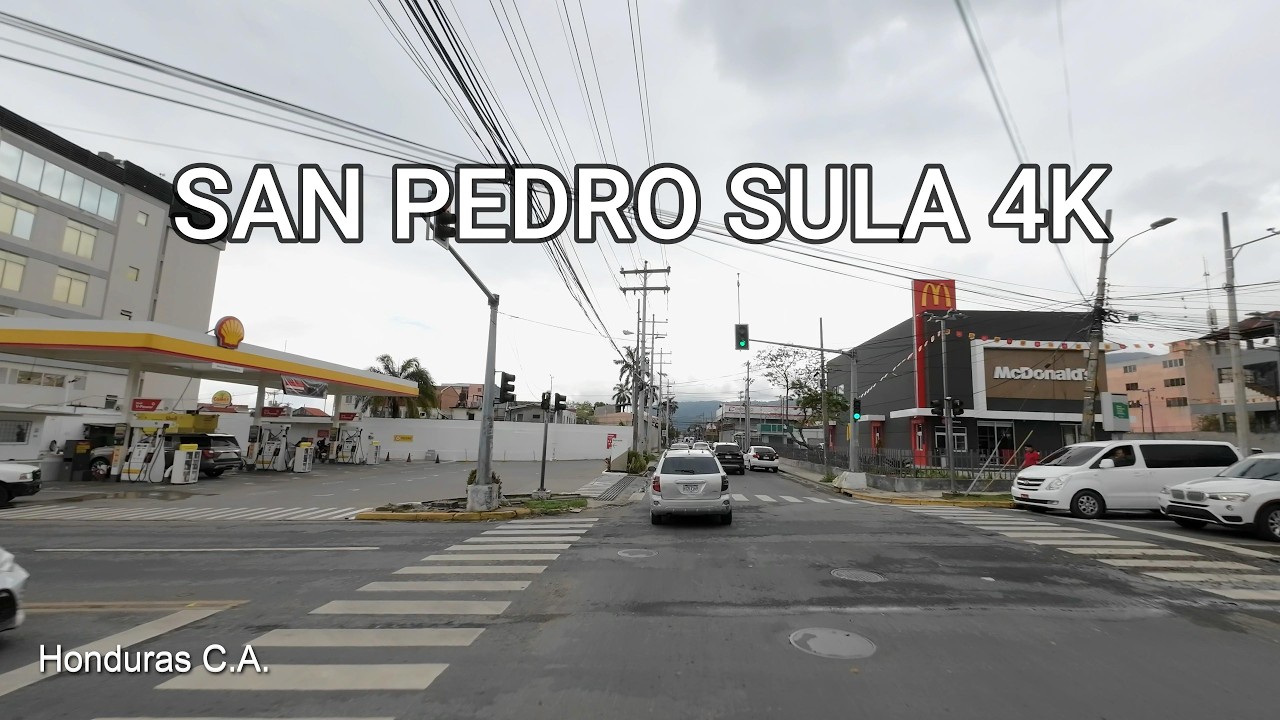 San Pedro Sula, Honduras | Conduciendo en la ciudad | Driving Tour from the Bus Terminal | 4K
