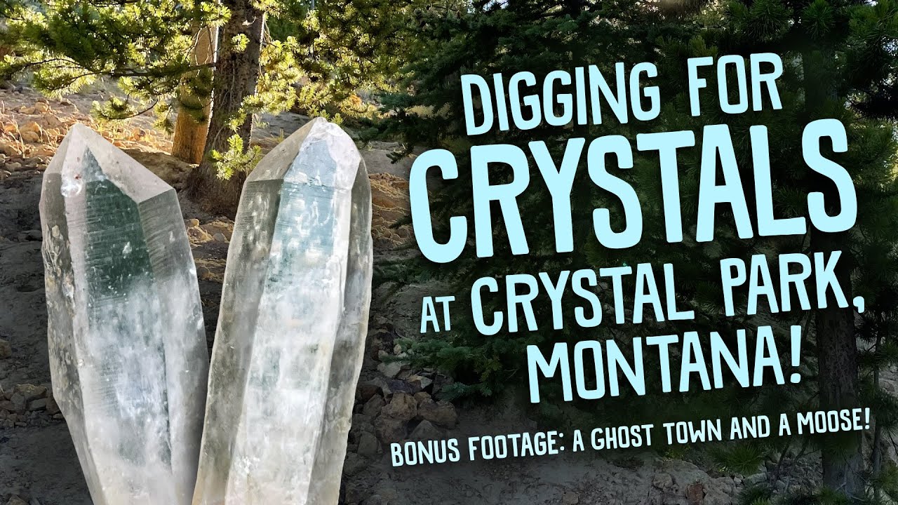 Digging at Crystal Park Montana!!  BONUS footage at the end - A Ghost Town and a Moose!!