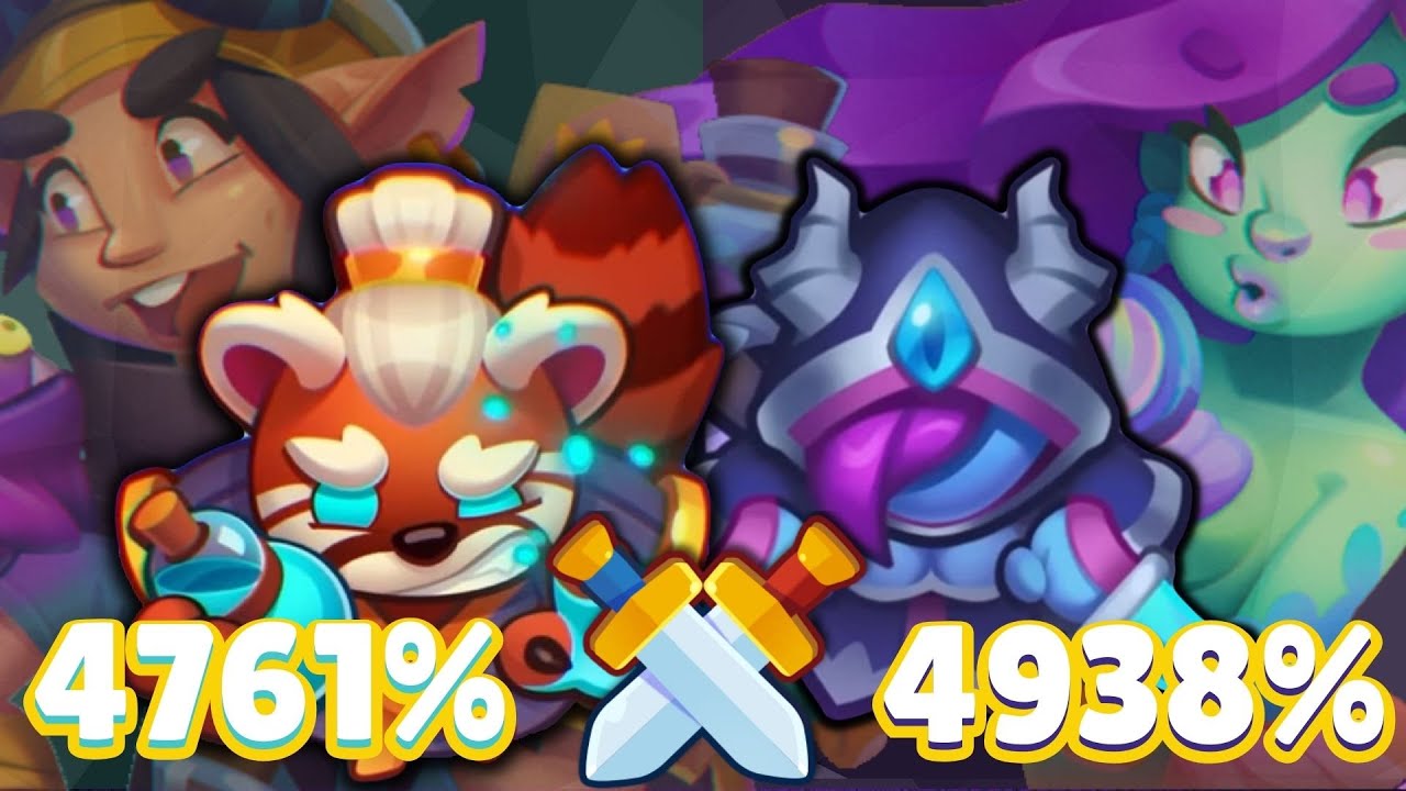 Rush Royale | Max Spirit Master 4,761% VS Max Demon Hunter 4,938% | FULL PVP
