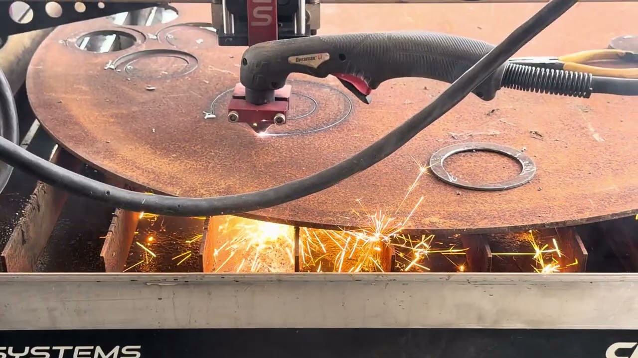 Cutting circles with my CNC Plasma cutter