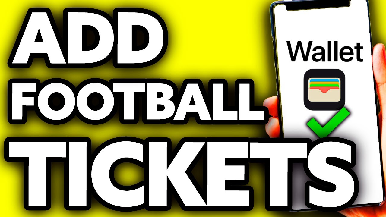 How To Add Football Tickets to Apple Wallet (EASY!)