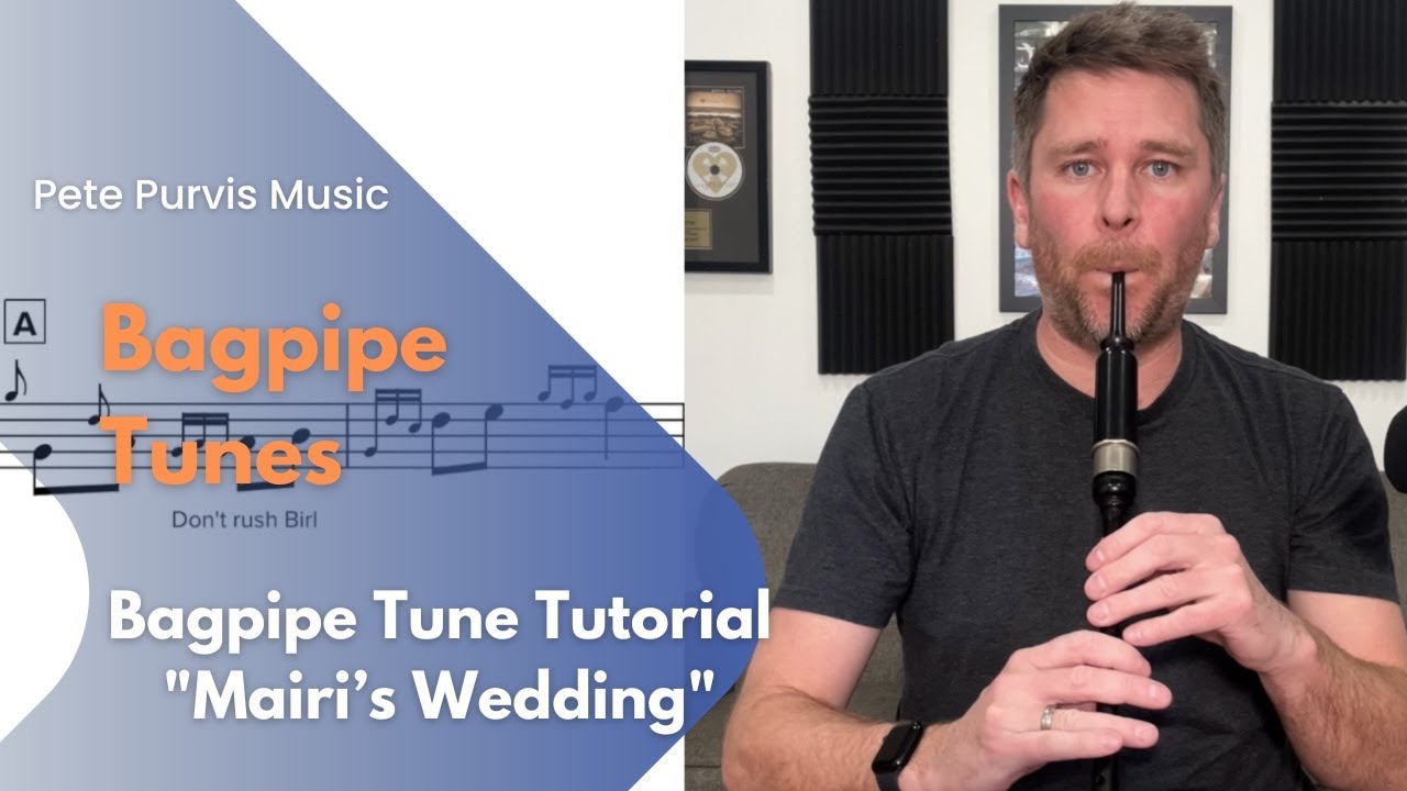 Learn Mairi's Wedding on the Bagpipes - Slow & Easy on Practice Chanter w/ Sheet Music