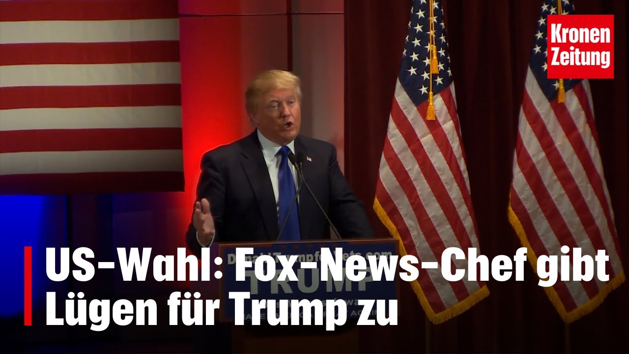 US-Wahl: Fox-News-Chef Murdoch gibt Lügen für Trump zu | krone.tv News