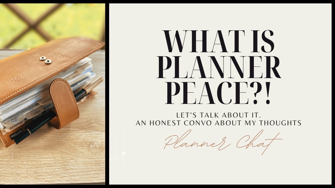 What is Planner Peace? How to Achieve Planner Peace? | MY HONEST THOUGHTS | #plannercommunity