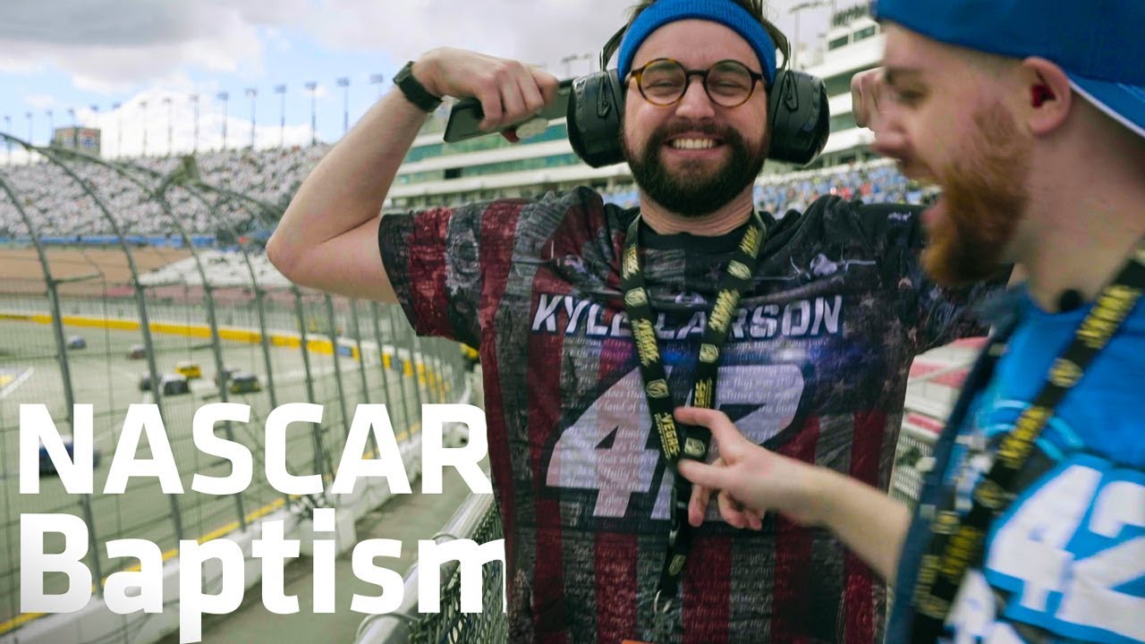 Our NASCAR Baptism - with Kyle Larson & Chip Ganassi!