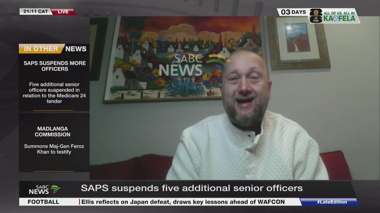 Medicare 24 Tender | SAPS suspends five additional senior officers: Chad Thomas