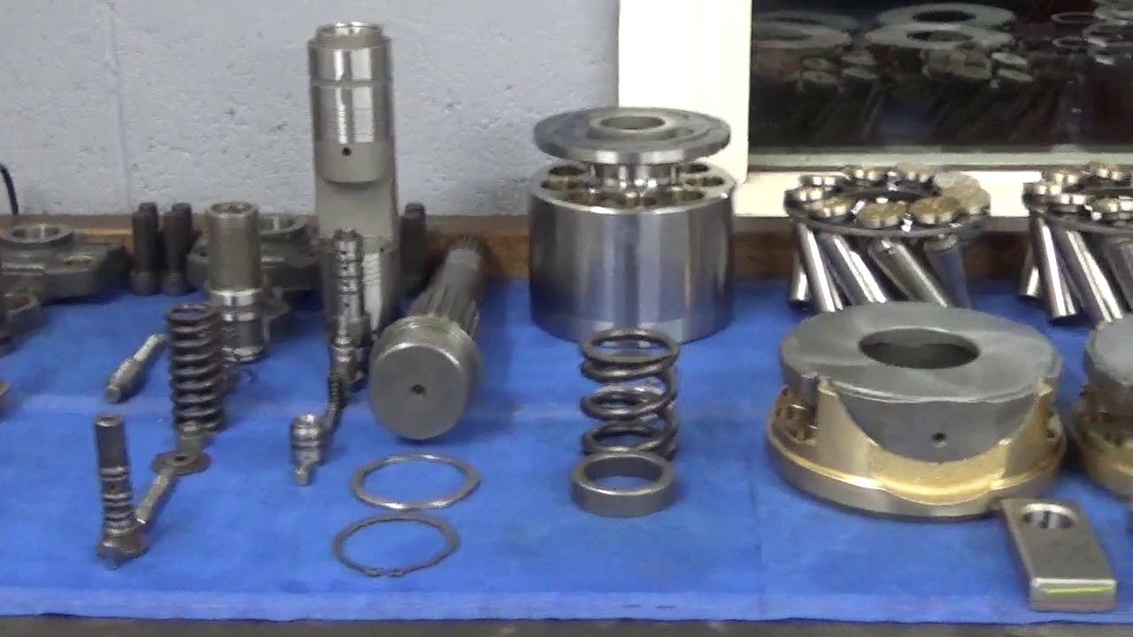 C.J. Plant Limited - Komatsu PC450-8 Hydraulic pump Clean and Rebuild.