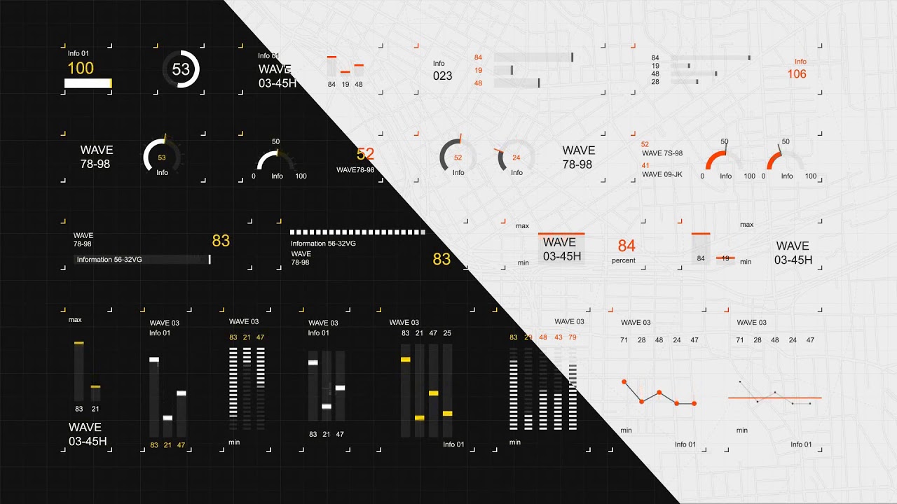 Infographic HUD set 3