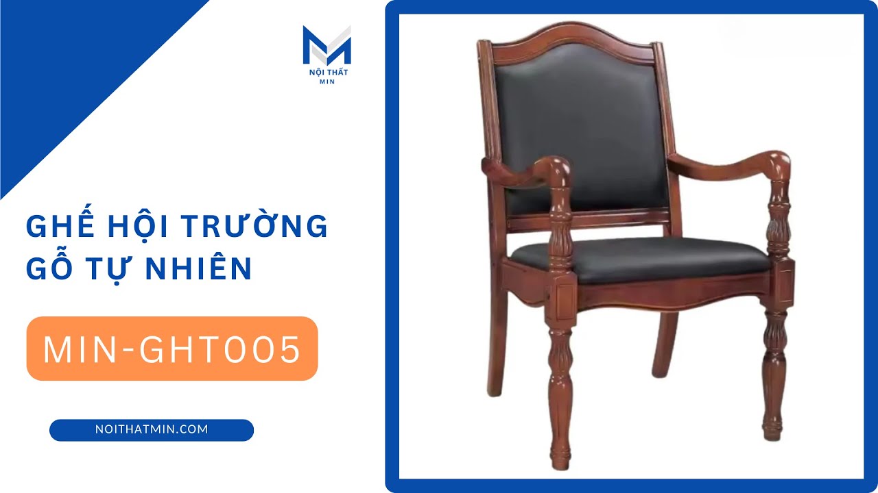 Ghế Hội Trường Gỗ MIN-GHT005 Đẹp - Nội Thất MIN