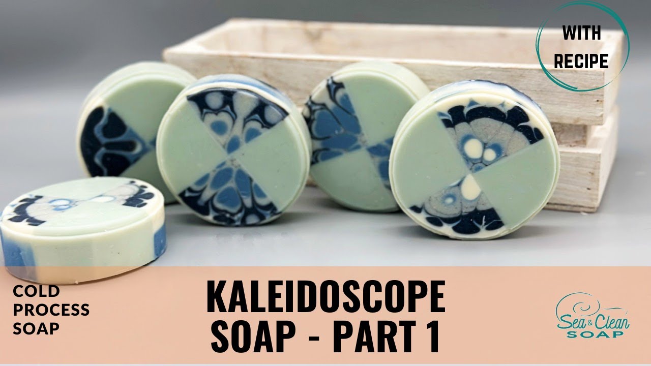 Kaleidoscope Cold Process Soap used as Embeds.  Part 1.  Natural Colors