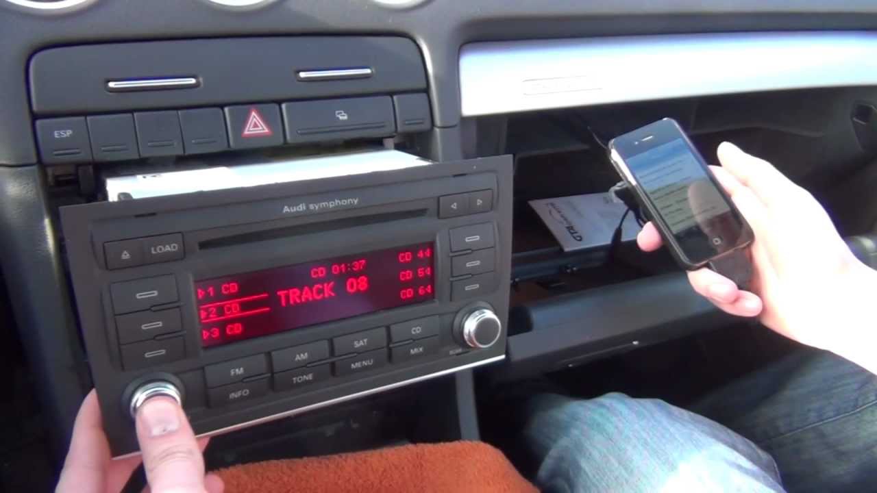 GTA Car Kits - Audi A4 S4 Symphony 2006 2007 2008 iPod, iPhone, iPad and AUX adaptor installation