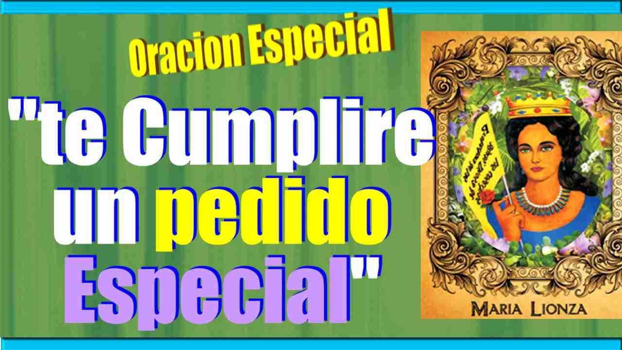 Oracion a MARIA LIONZA para PEDIR algo ESPECIAL