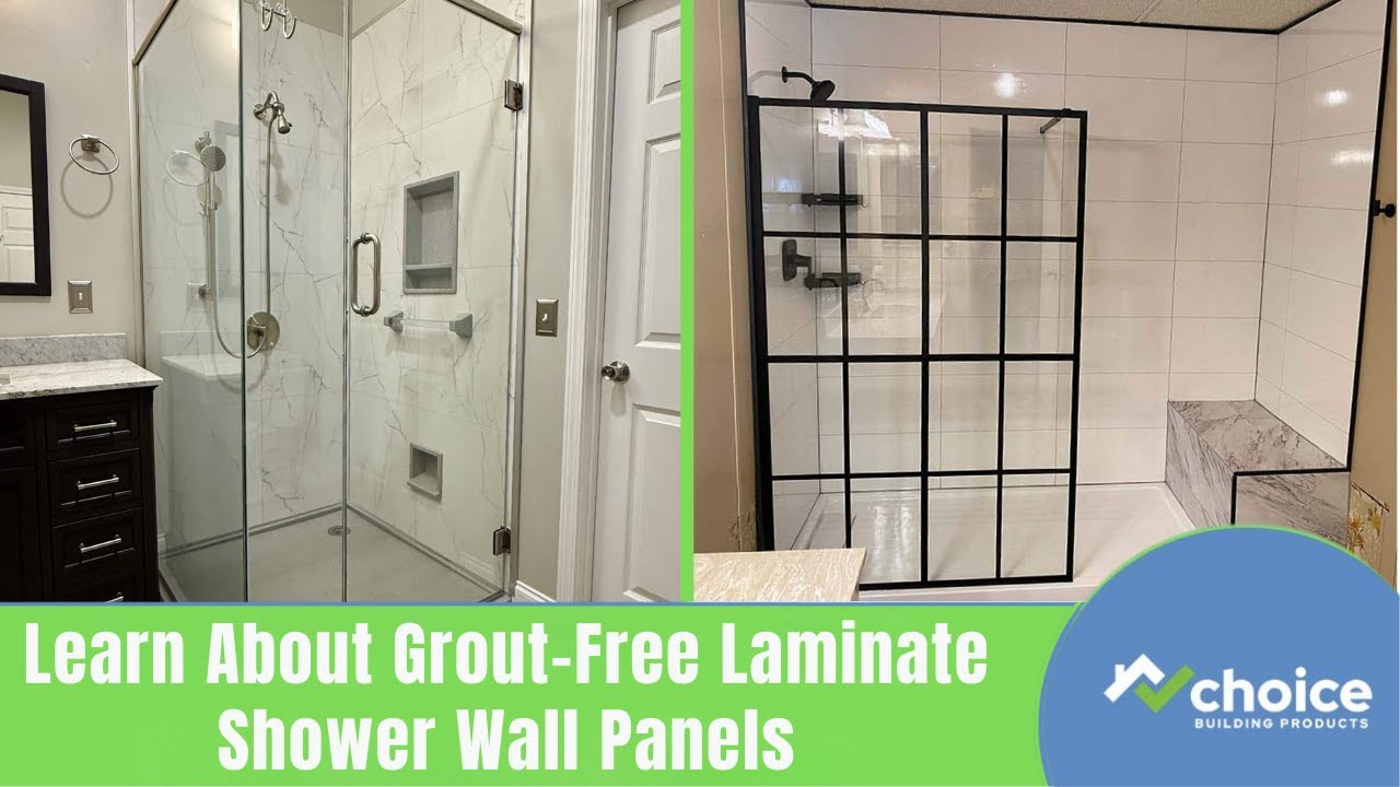 Learn About Grout-Free Laminate Shower Wall Panels