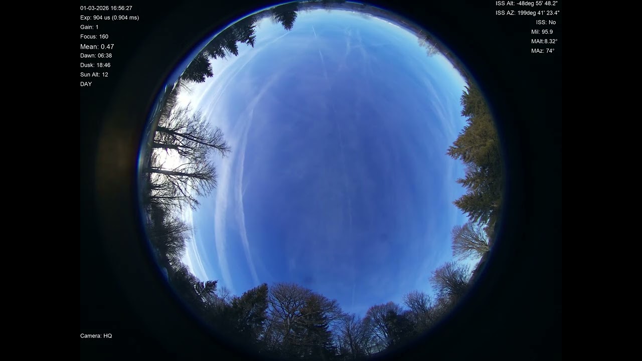 2026-03-01 All sky camera capture from Poiana Rusca Mountains, Romania