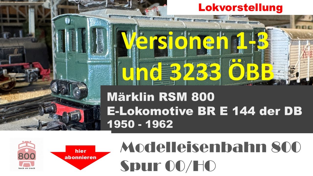 Märklin RSM 800 mit falschem Umschalter, Vorstellung Versionen und KI haluziniert