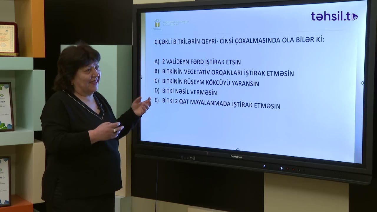 Təhsilverənlərin sertifikatlaşdırılması dərsləri | Biologiya | DƏRS 30