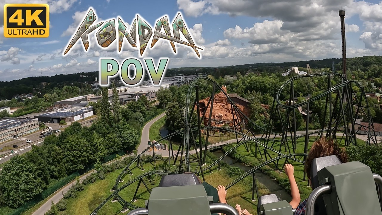 Kondaa POV (Back Row, 4K 60FPS, 2025), Walibi Belgium Intamin Mega Coaster | Non-Copyright