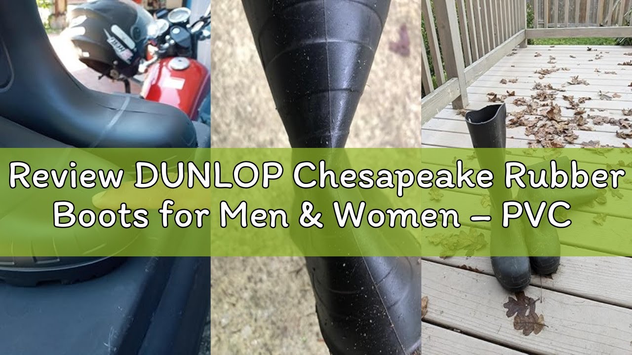 Review DUNLOP Chesapeake Rubber Boots for Men & Women – PVC - Waterproof Work boots - Lightweight Ga