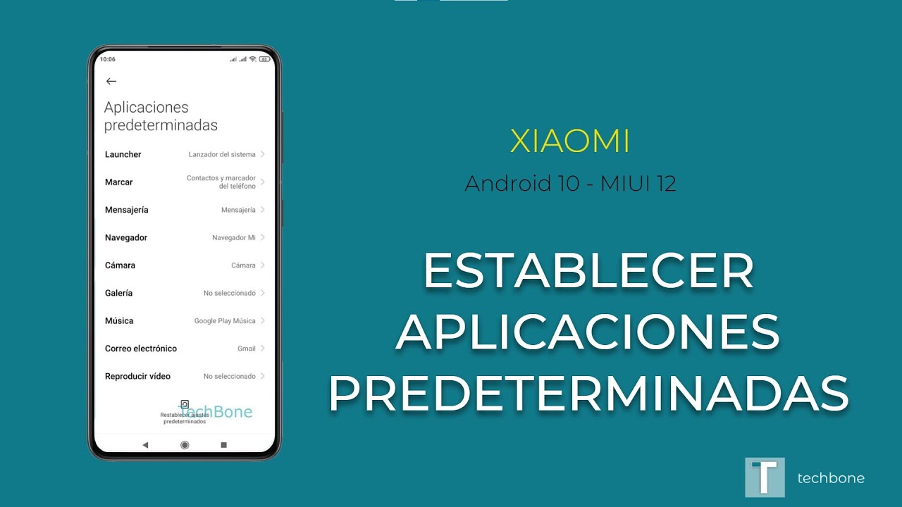Establecer Aplicaciones predeterminadas - Xiaomi [Android 10 - MIUI 12]