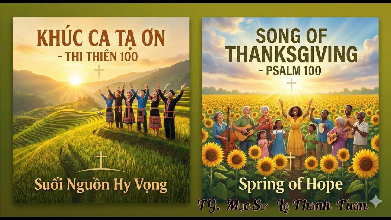 Thi Thiên 100 - Hãy Reo Mừng Cho Đức Giê-Hô-Va - Hỡi cả trái đất - Video Music -Thánh Ca Thờ Phượng