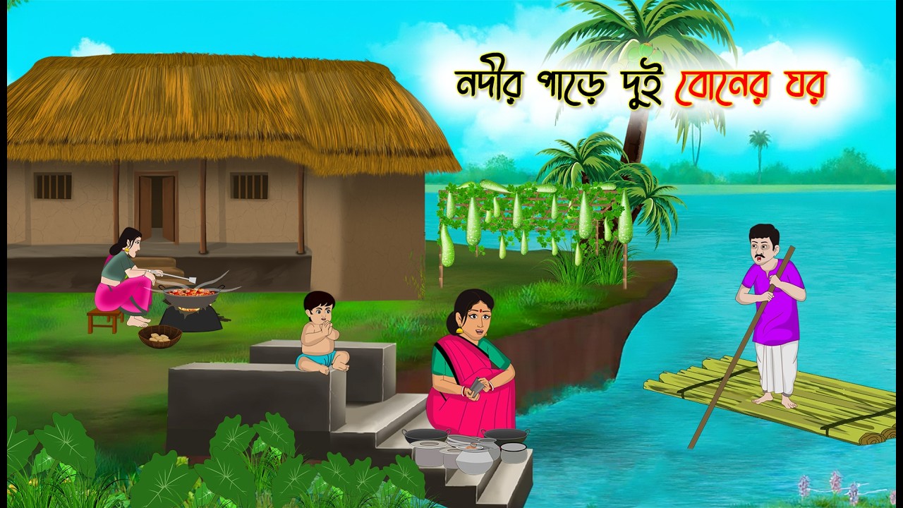 নদীর পাড়ে দুই বোনের ঘর | Notun Bangla Golpo || Mojar Golpo | Thakumar Jhuli