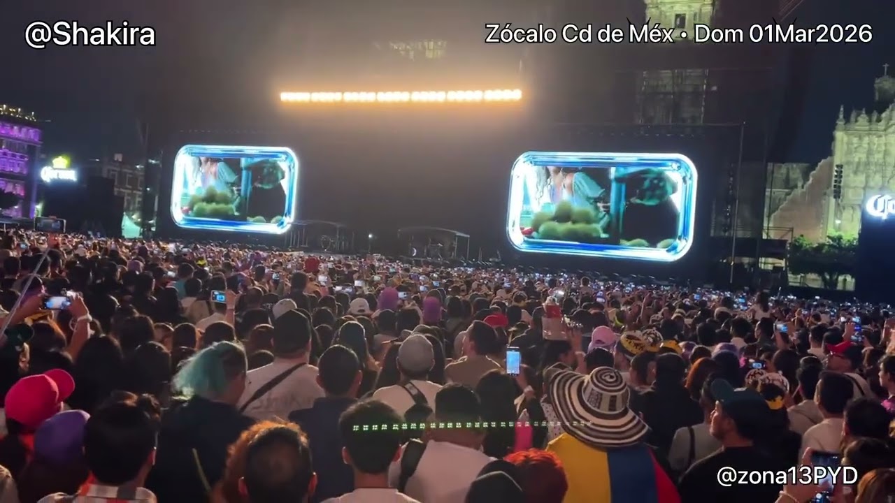 Shakira - Previo - Zócalo Ciudad De México