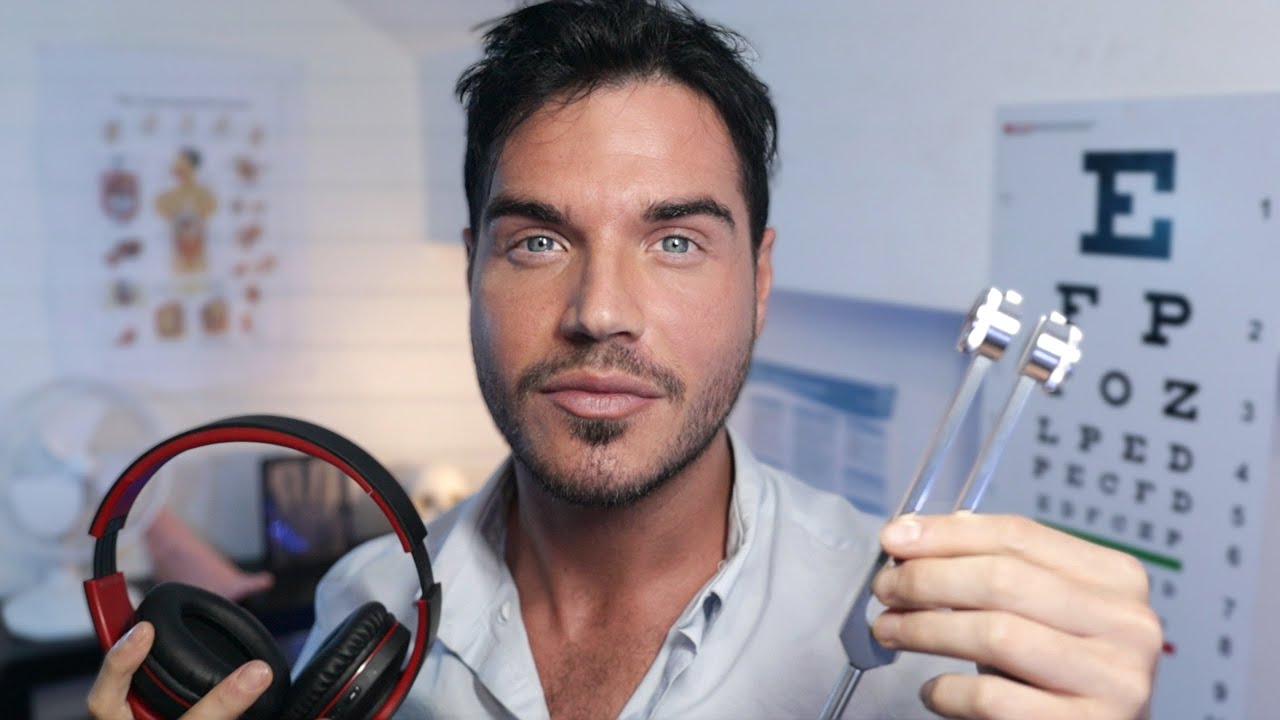 ASMR THE MOST REALISTIC EAR CLEANING/EAR EXAM | Hearing Tests | Full Medical Exam| Doctor Roleplay