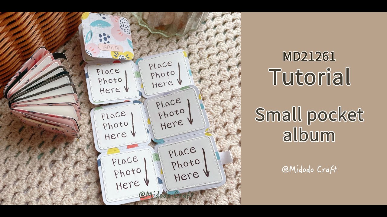 Tutoriul | MD21261 | Small pocket album Cutting Dies | Midodo December 2021