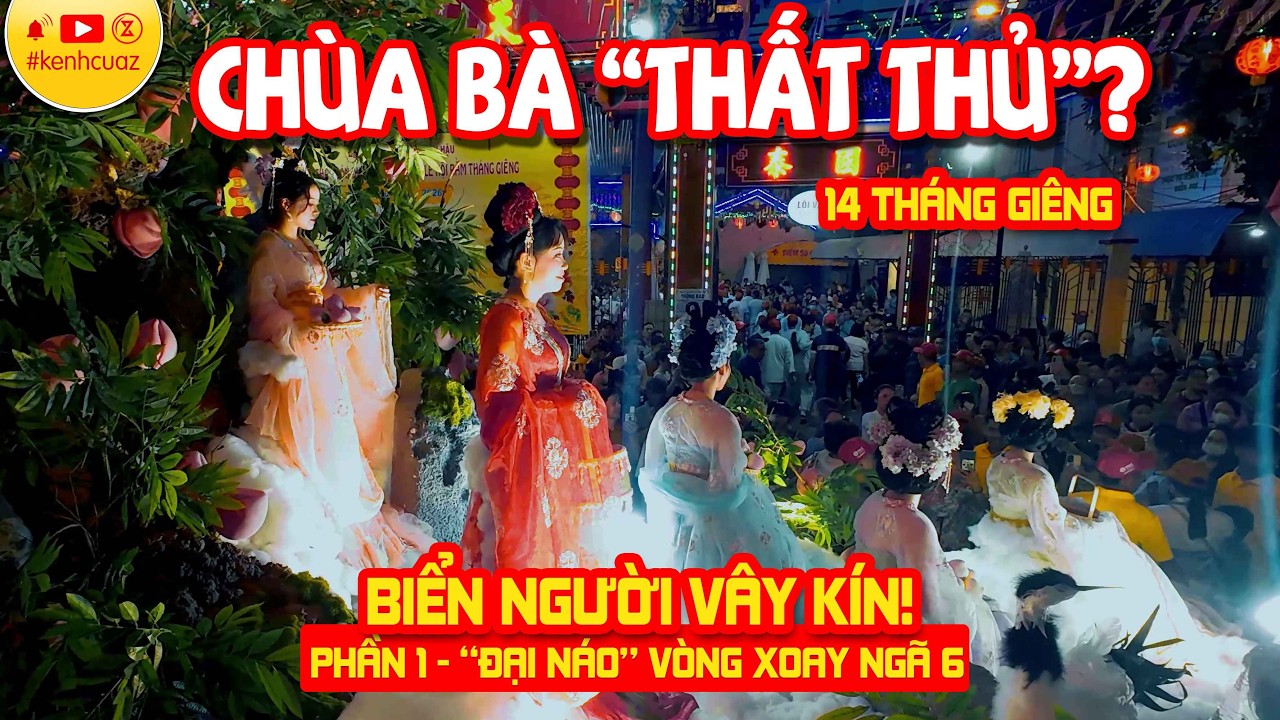 😱 CHÙA BÀ BÌNH DƯƠNG THẤT THỦ Trước Ngày Rằm Tháng Giêng - Đoàn Diễu Hành 