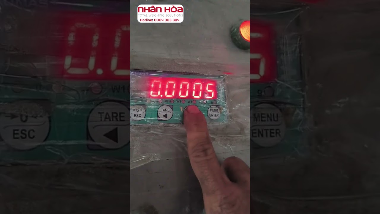 Đầu cân điện tử W100, hướng dẫn Calib và hiệu chuẩn