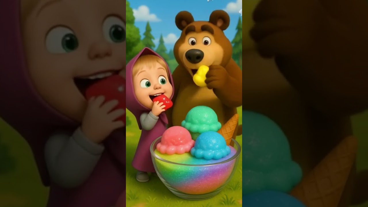 Masha et Michka Manger de la bave ASMR