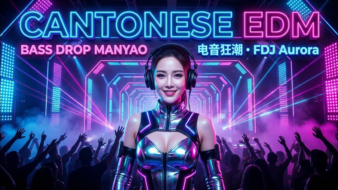 2026 Cantonese Manyao EDM Remix 粤语电音炸场 Nonstop Festival Club Mix DJ Bass Drop Energy