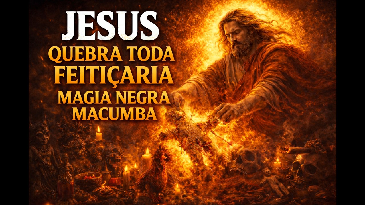 (ATENÇÃO) JESUS VAI QUEBRAR  FEITIÇARIA, MAGIA NEGRA E  MACUMBA NA SUA VIDA  A VITÓRIA É SUA .