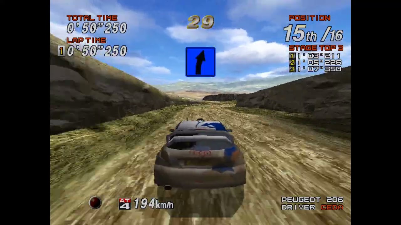 Sega rally 2 dreamcast europe let's play cednationalbrut partie 1
