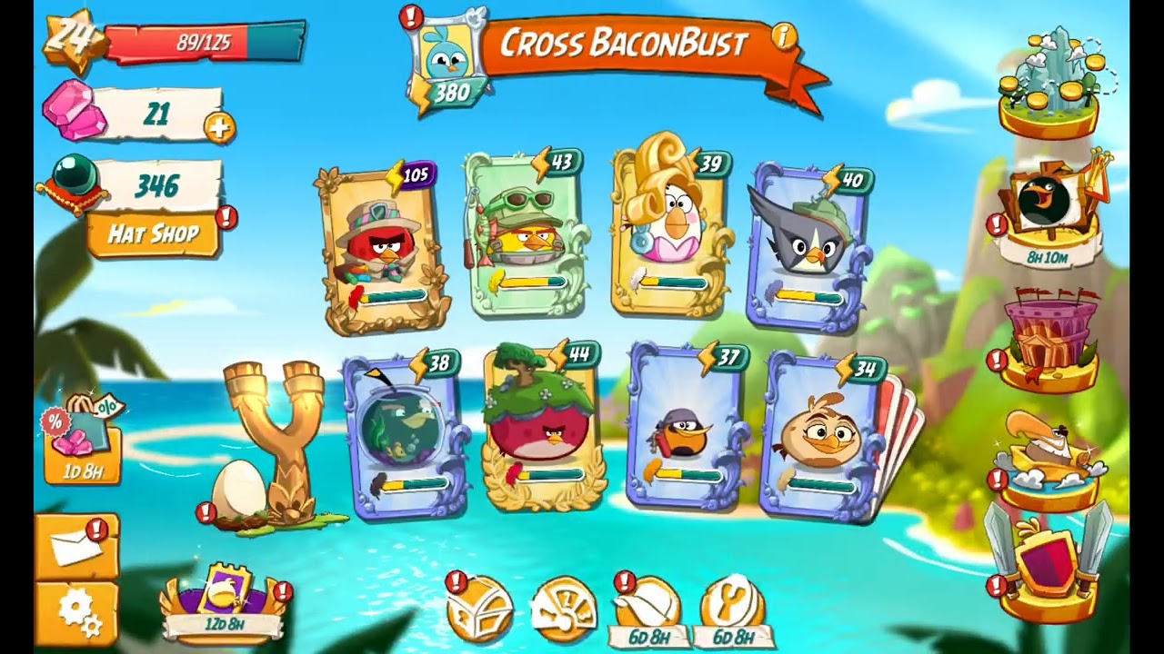 Playing coluseum until I reach azure rank in angry birds 2 (part 2) (4K veiws party vid 1) 