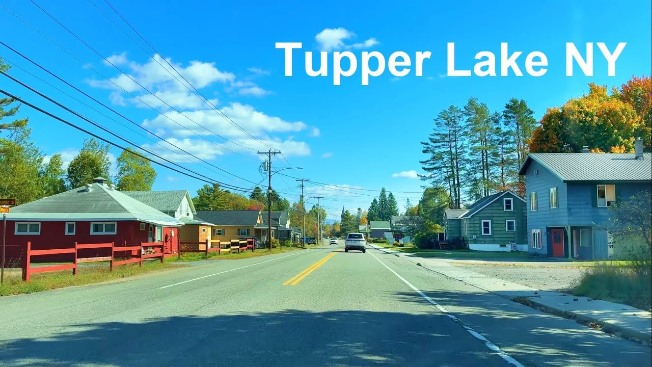 TUPPER LAKE NY - Driving through Town | 4K USA Drive