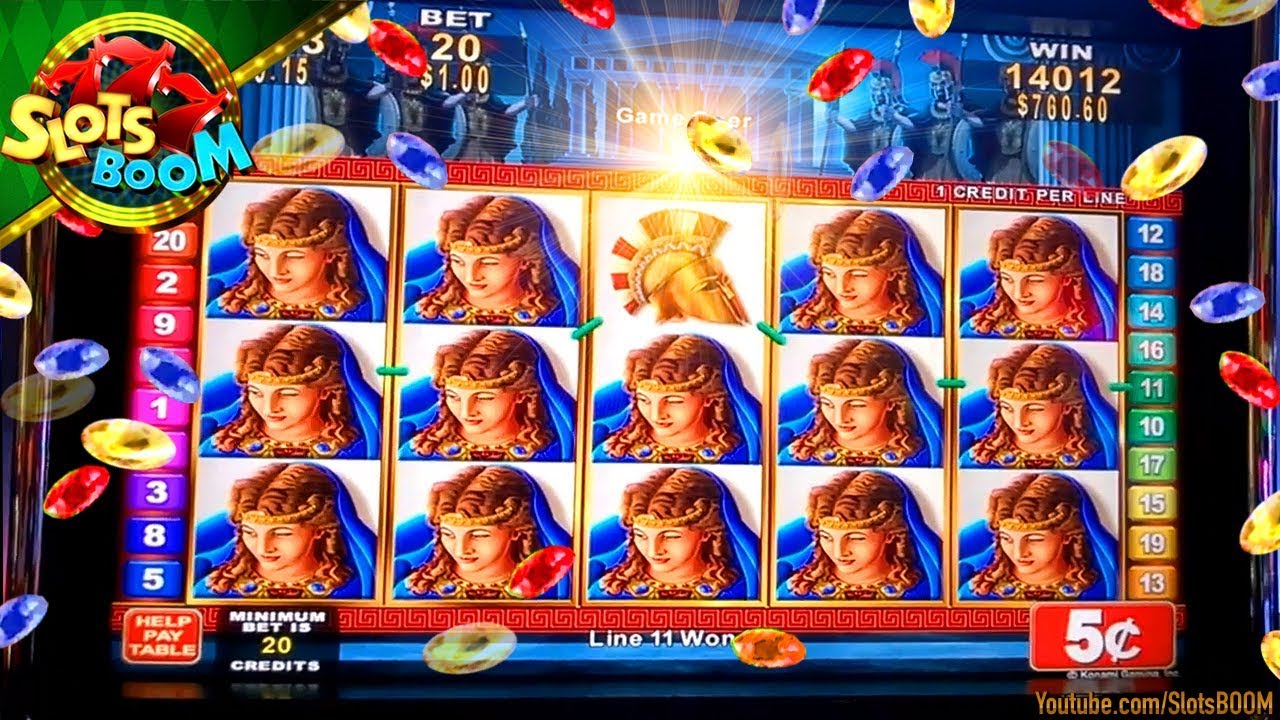 BIG WIN BONUS !!! ROMAN TRIBUNE & LION FESTIVAL, MONEY BLAST KONAMI 5c CASINO SLOTS